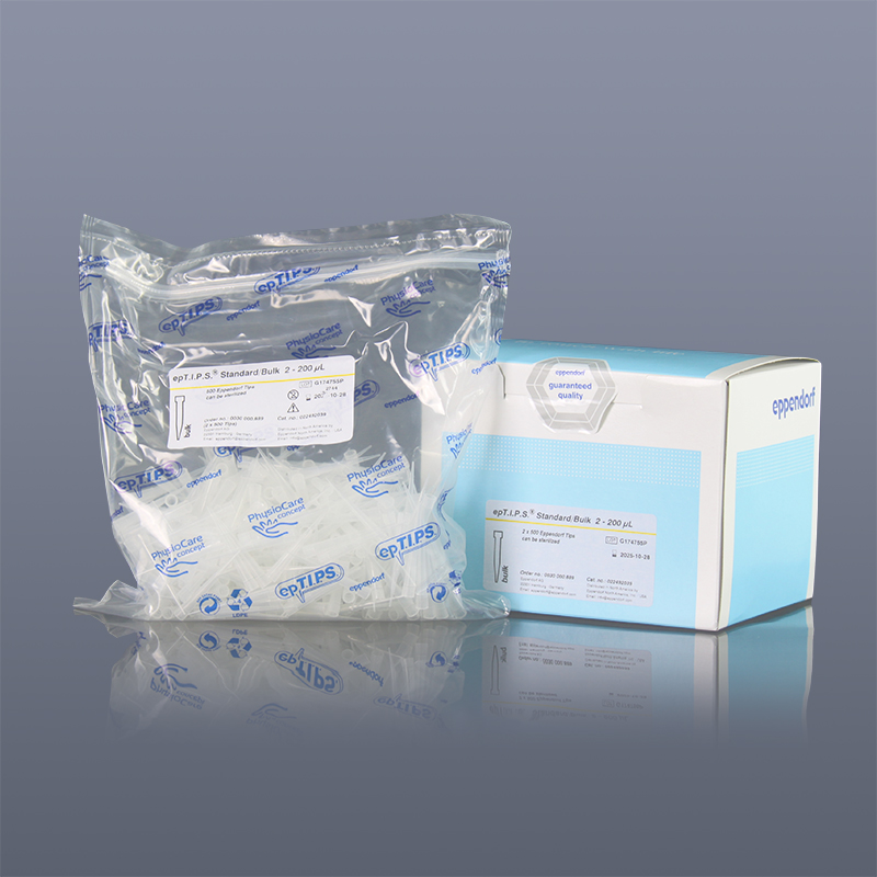 epTIPS 普通袋装,优质级 2-200µl, 2x500 个吸头=1000个吸头,无色