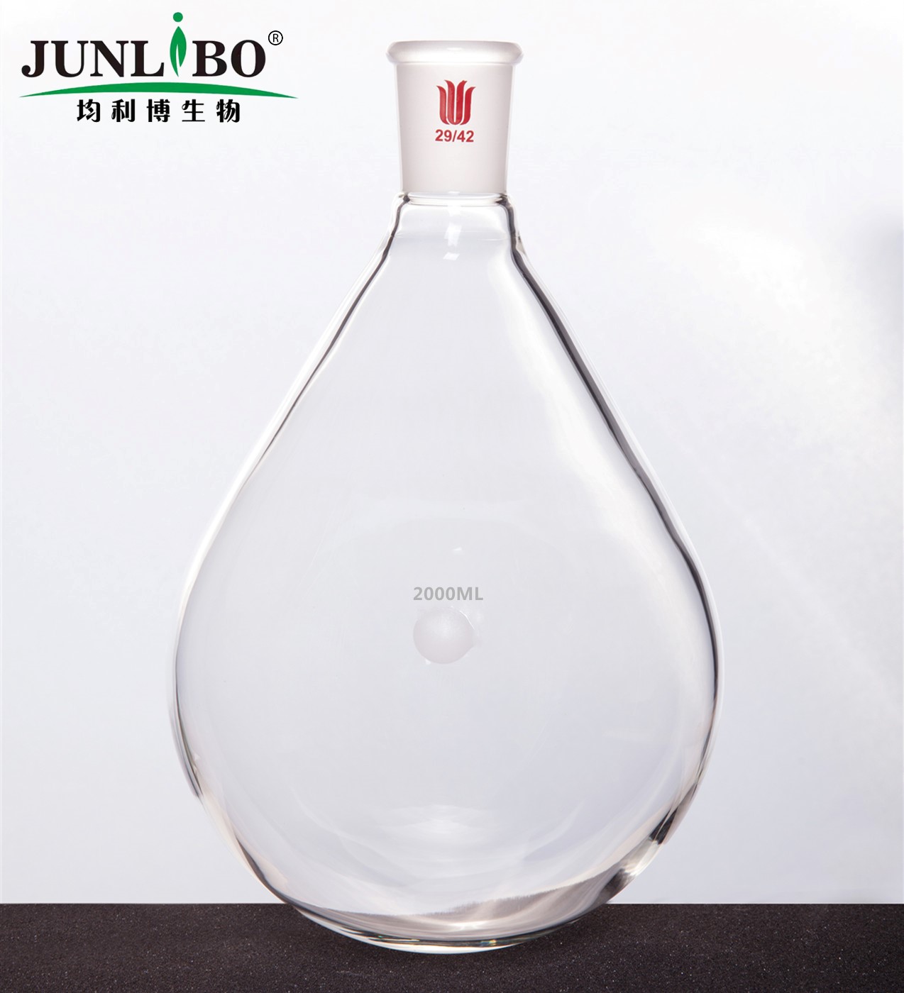 旋蒸用厚壁茄型瓶,高强度,磨口 29/42,2000ml