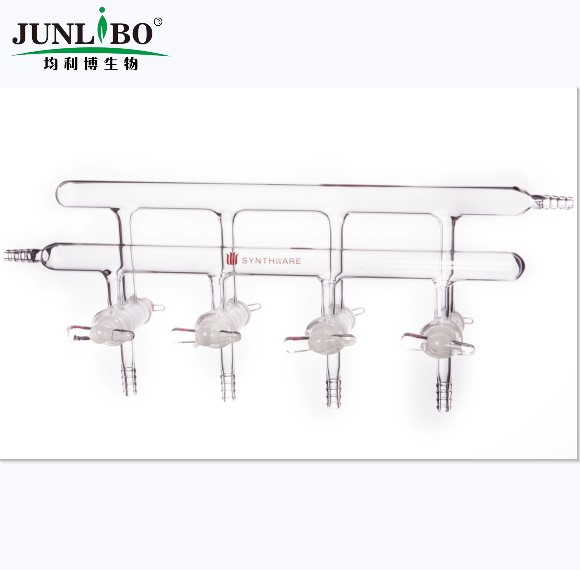 双排管真空气体分配器,实心玻璃节门,4,375mm,2小咀,左前右后