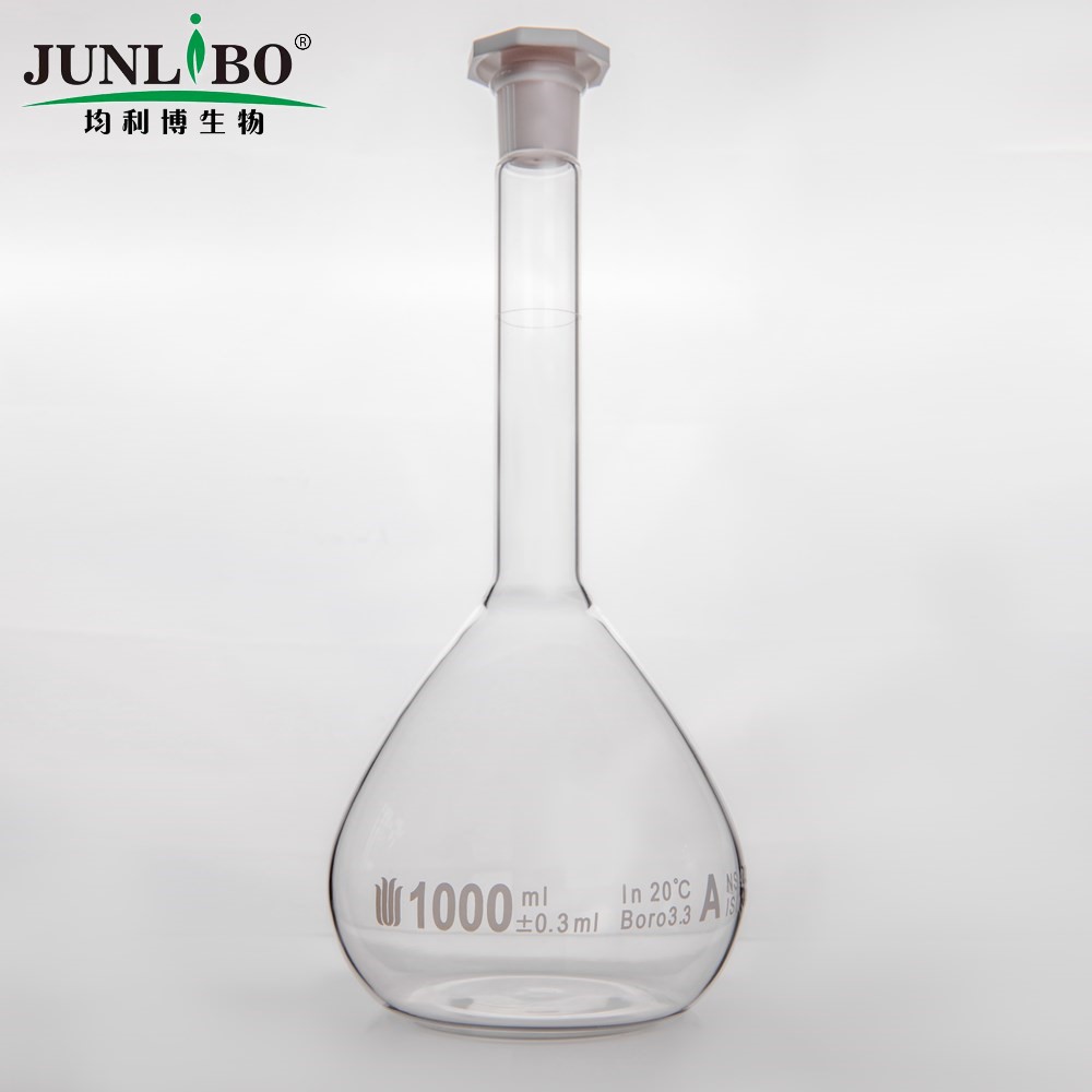 24/29口 1000ml容量瓶,标配塑料塞,带个体检测证书,2支/盒