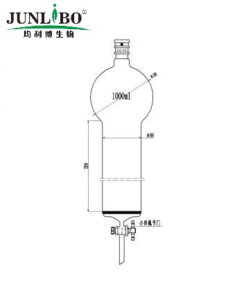 加强口，具砂板存储球层析柱,24/40,φ80mm,有效长254mm,存储球容量1000ml