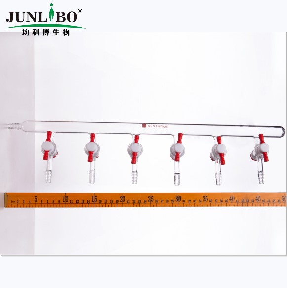 单排管真空气体分配器,四氟节门,6组,4mm,左小咀