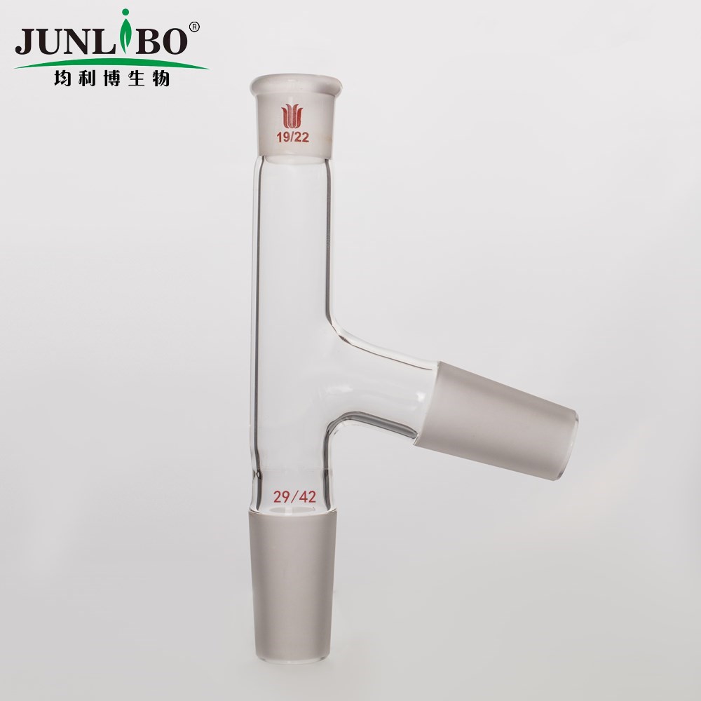 75°蒸馏头,上磨口：19/22,下磨口:29/42,侧磨口: 29/42