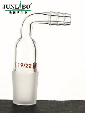 90°抽气接头,磨口:19/22,φ8小咀接口