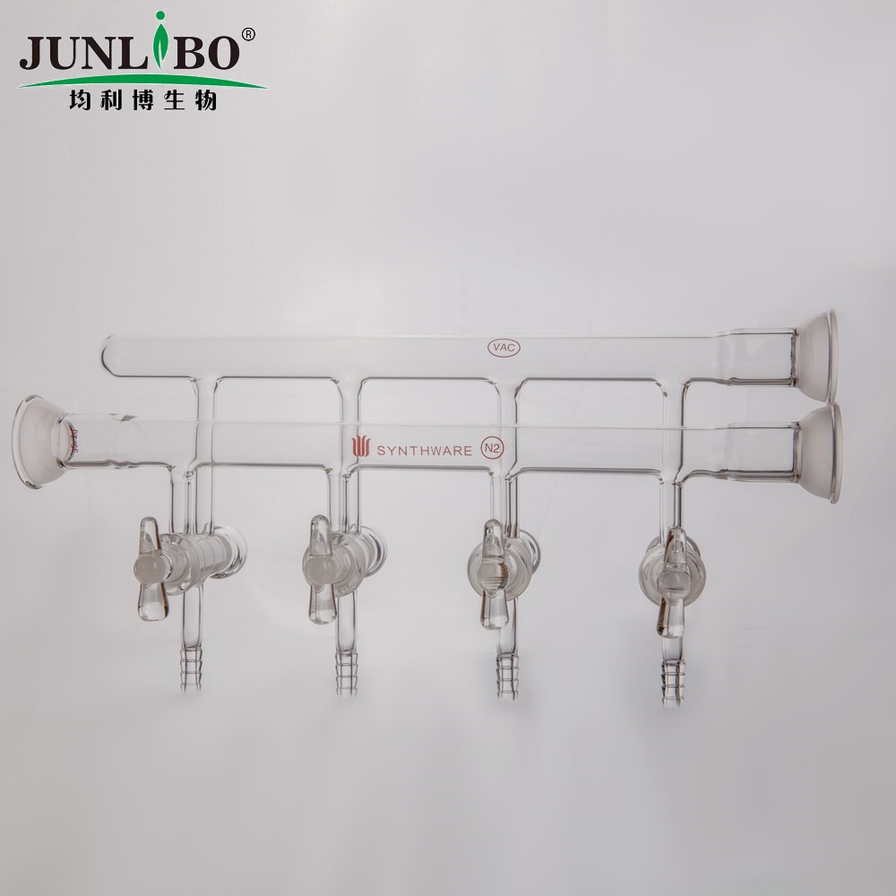 双排管真空气体分配器,空心玻璃节门,4,375mm,3球碗,左右前右后