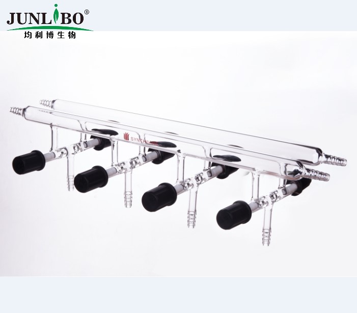 双排管真空气体分配器,具高真空阀,4,450mm,4小咀