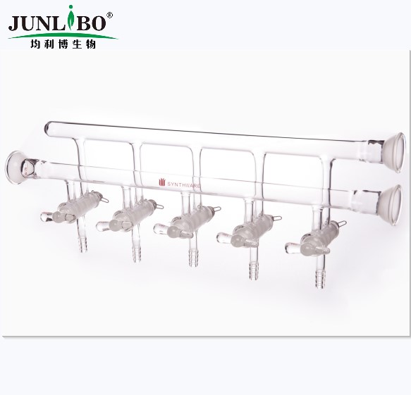双排管真空气体分配器,实心玻璃节门,5,450mm,3球碗,左右前右后