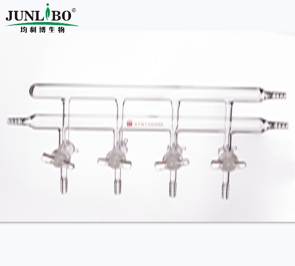 双排管真空气体分配器,实心玻璃节门,4,375mm,3小咀,左右前右后