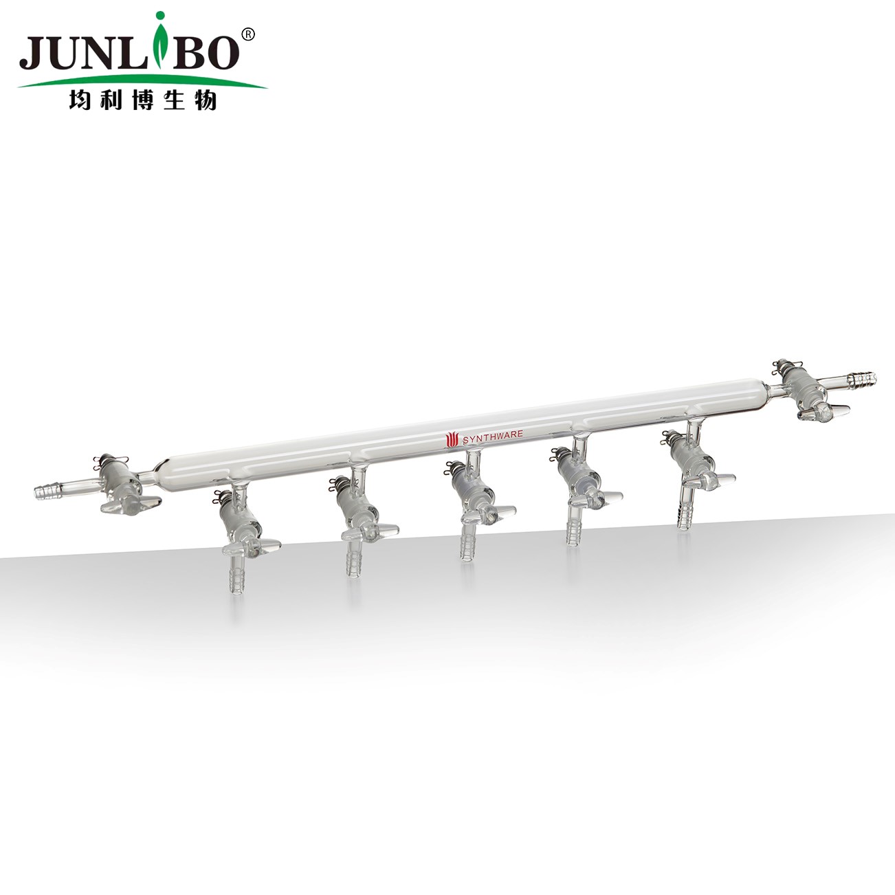 单排管空气分配器,2mm玻璃节门,5组,横梁两侧为2MM玻璃节门