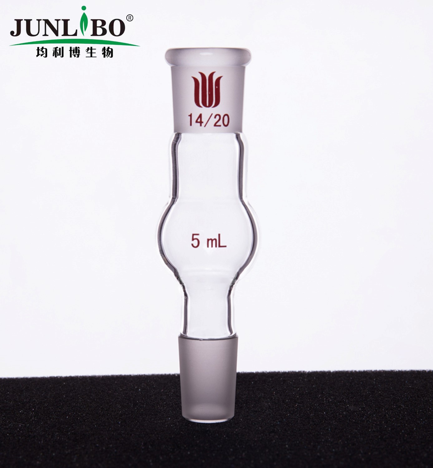 连续蒸馏球,14/20,5ml,球外径:25mm,总高:80mm