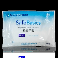 麦迪康 PE检查手套.无粉中号
