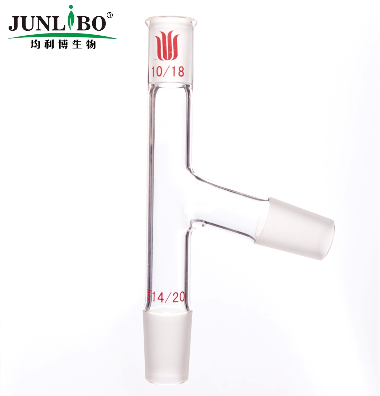 75°蒸馏头,上磨口:10/18,下(侧)磨口:14/20温度计插入深度50mm