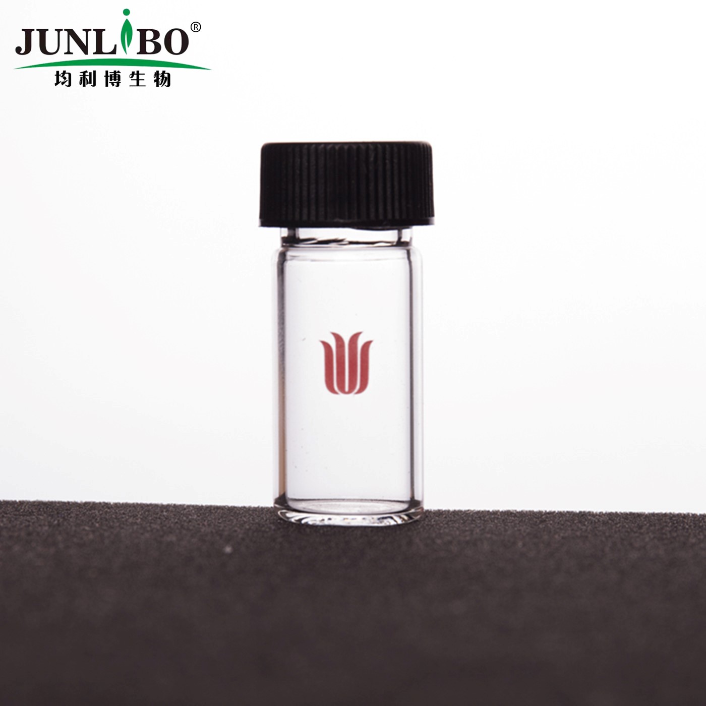 平底螺纹口小瓶,标配有无孔螺纹盖,具四氟垫片