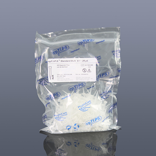 epTIPS 普通袋装,优质级 0.1-20µl, 2x500 个吸头=1000个吸头