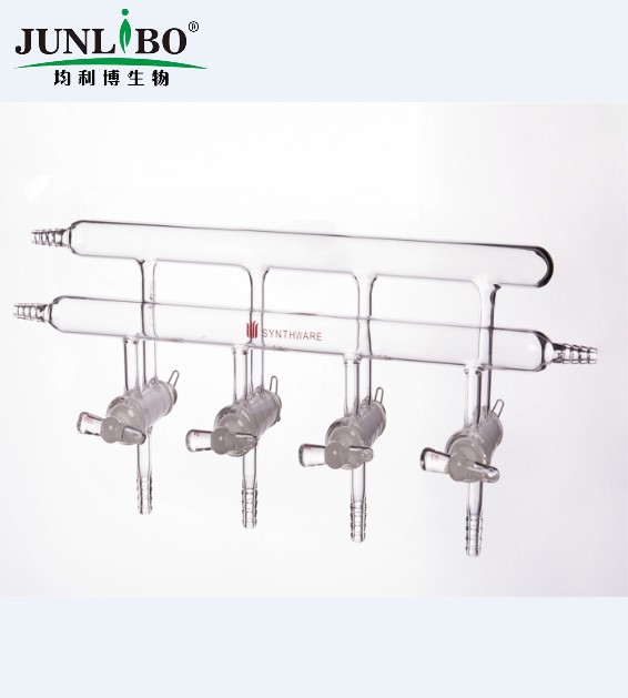 双排管真空气体分配器,实心玻璃节门,4,375mm,3小咀,左右前左后
