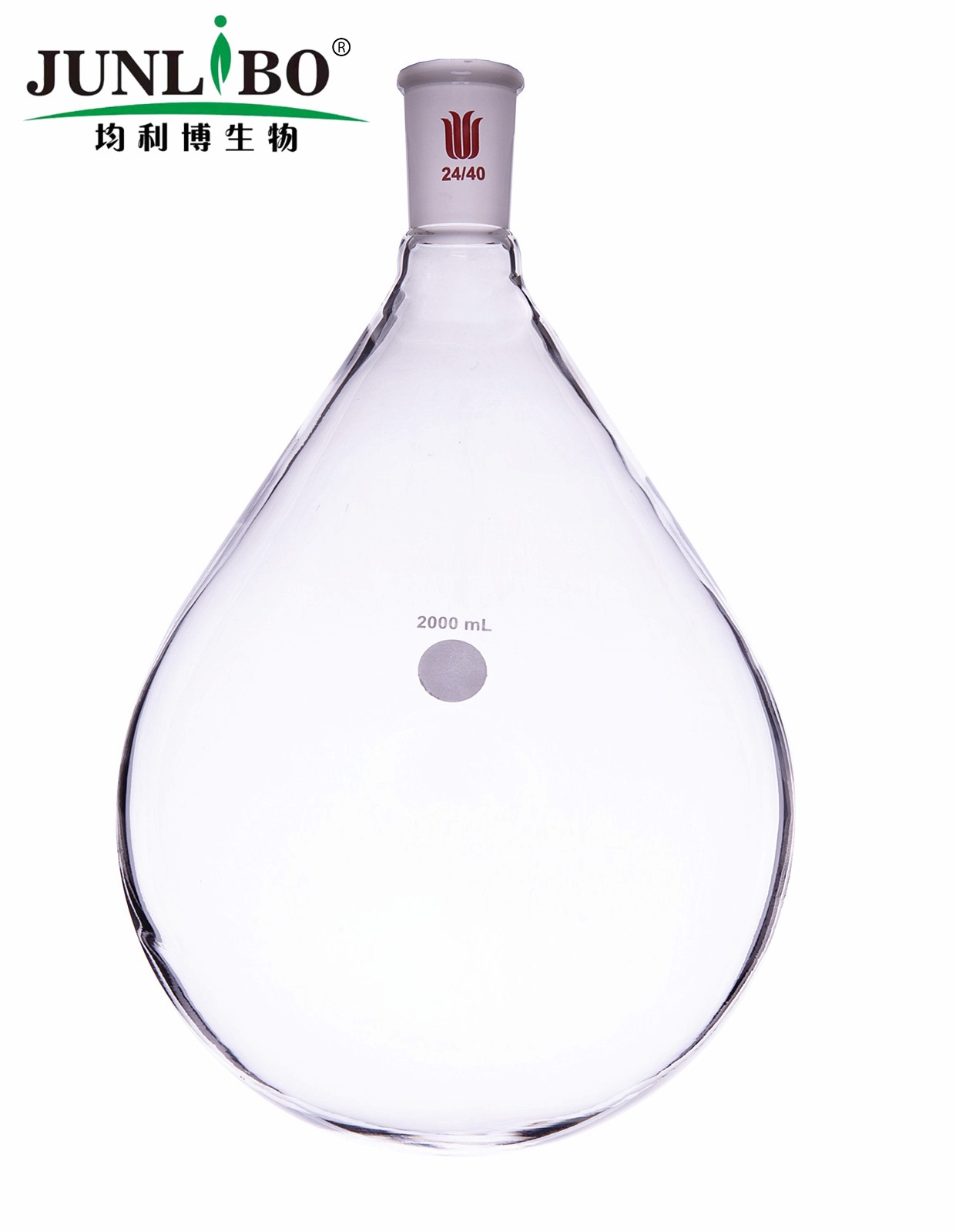厚壁茄型瓶,高强度,磨口:24/40,2000ml