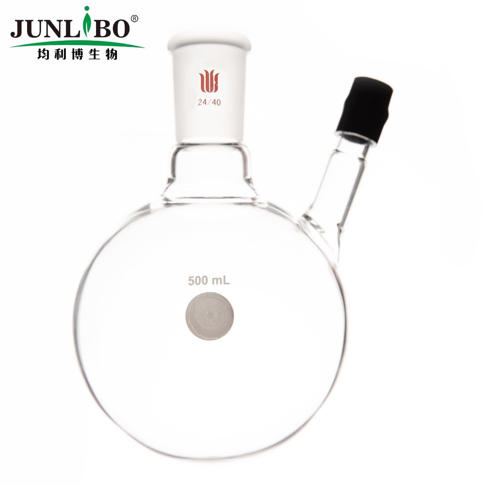 带胶帽温度计套管圆底烧瓶,容量：500ml,磨口：19/22