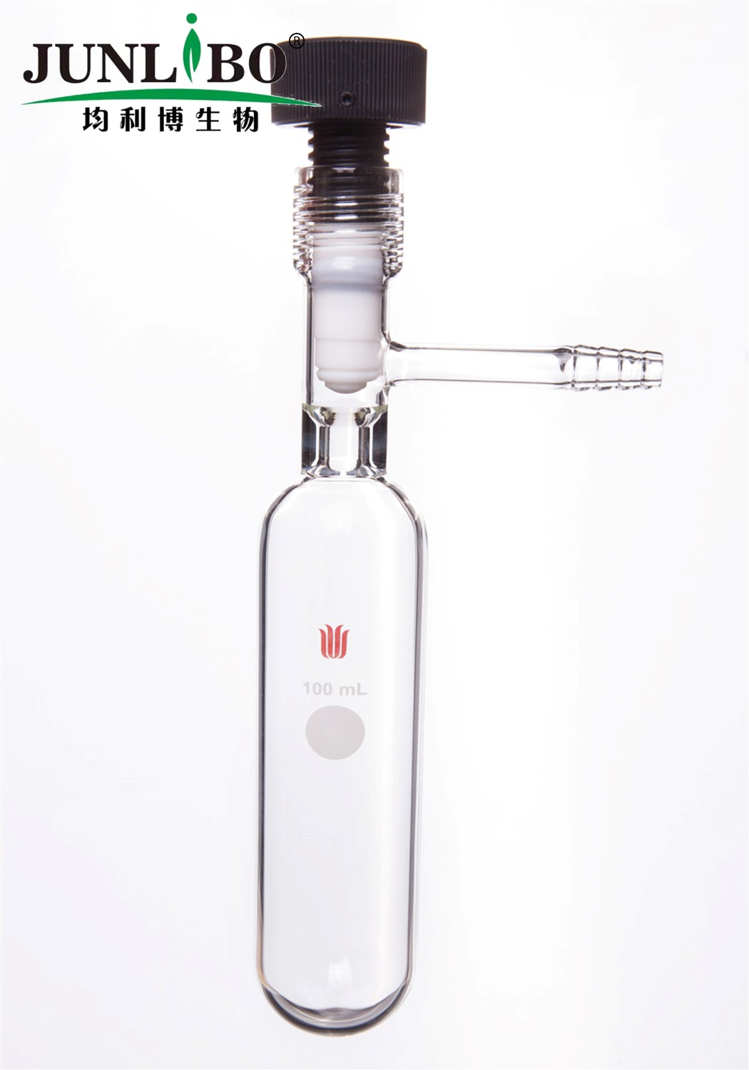 溶剂储存瓶,100ml,管外径×总高:40×140mm,11#内螺纹0-8mm高真空