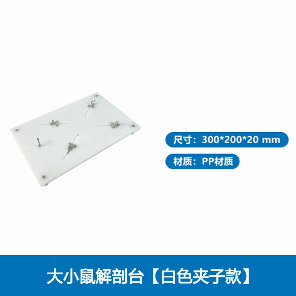 大小鼠解剖台【白色夹子款】