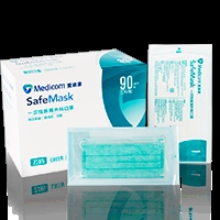 麦迪康 外科口罩 三层 绿绿