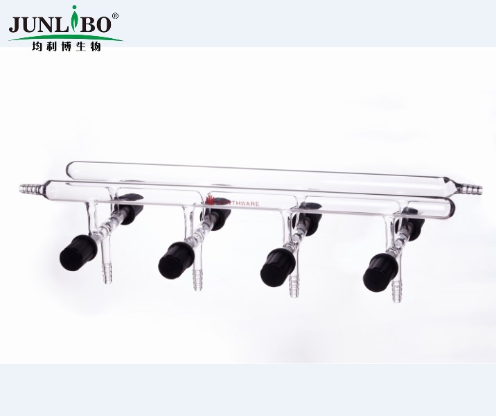 双排管真空气体分配器,具高真空阀,4,450mm,2小咀,左前右后