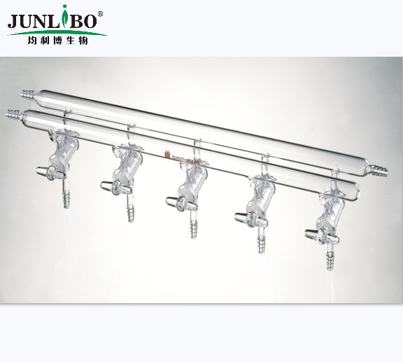 双排管真空气体分配器,实心玻璃节门,5,450mm,3小咀,左前左右后