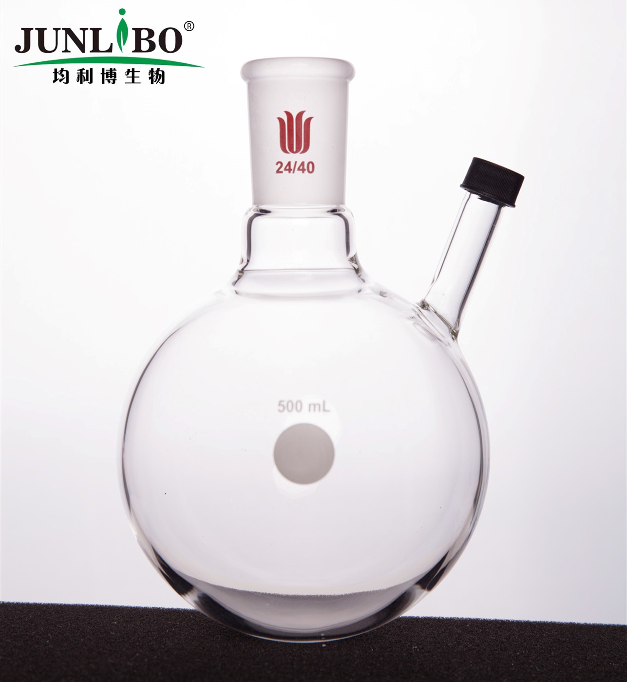 具罗纹口二口球瓶,磨口:24/40,500ml