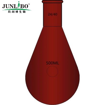 棕色玻璃,厚壁茄型瓶,高强度,磨口:24/40,500ml