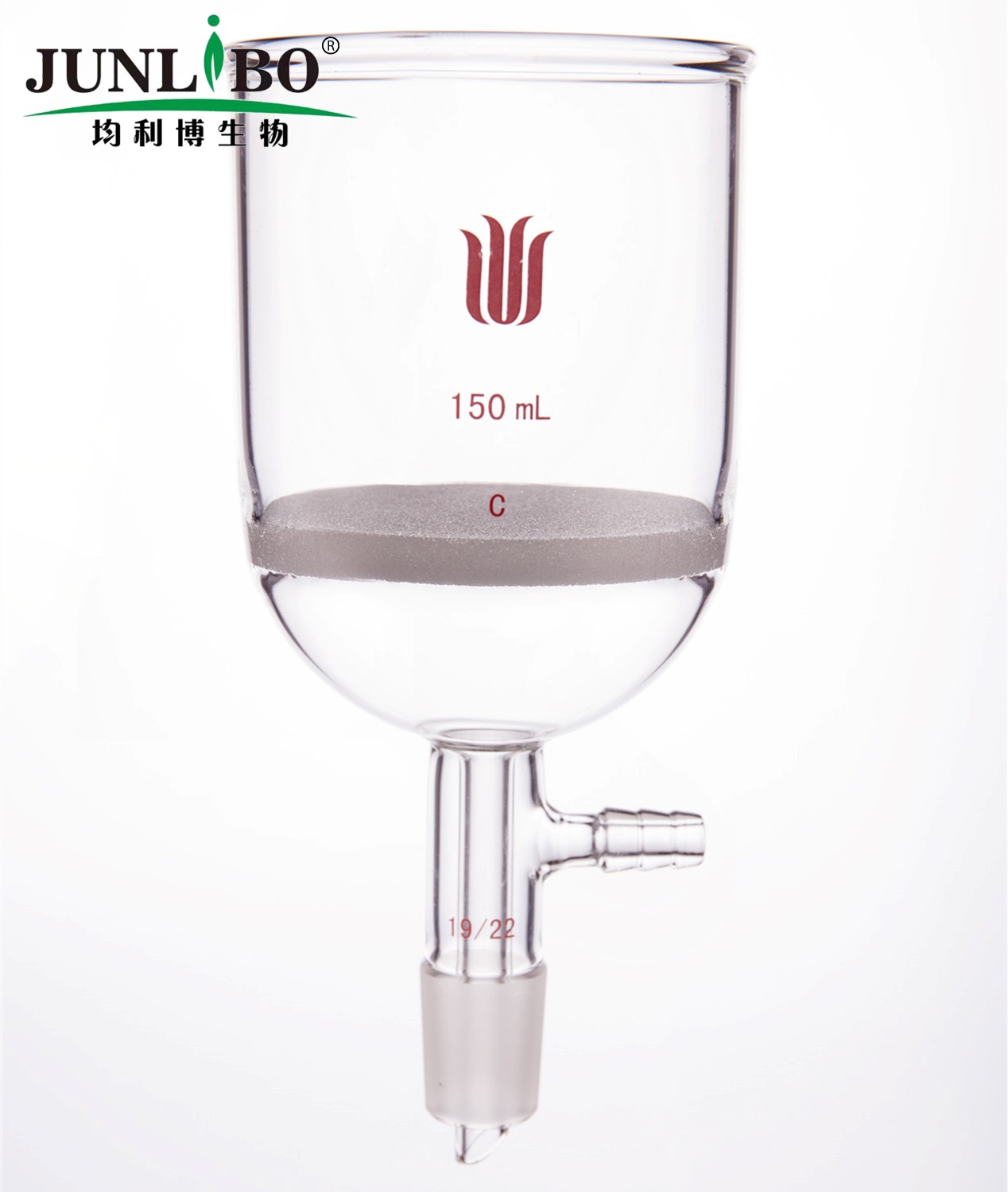 磨口砂芯布什漏斗,150ml,19/22,砂芯孔隙规格:G2
