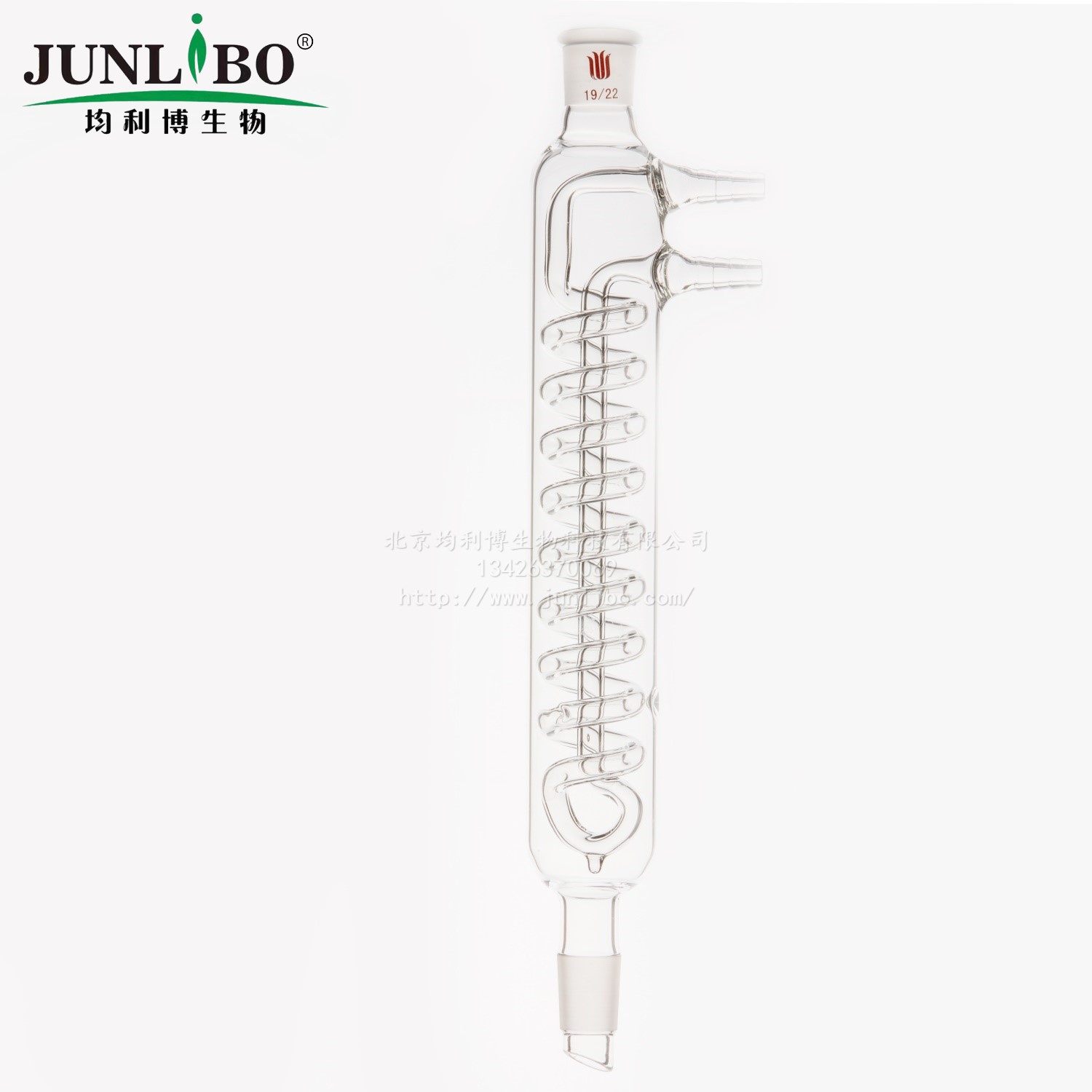 高容量回流冷凝器,19/22,蛇冷长度:175mm,φ8mm小咀